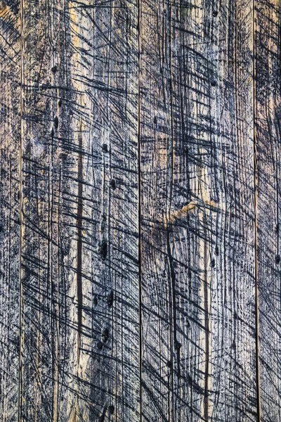 Zeď Dřevěná prkna namaloval šedá — Stock fotografie