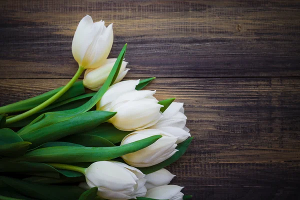 Arte abstracto fondo primavera tulipanes diseño de madera —  Fotos de Stock