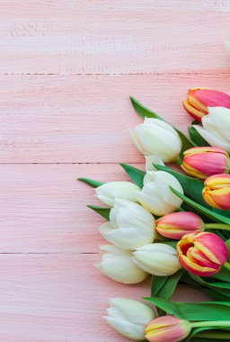 Sanat soyut arka plan bahar Lale ahşap tasarım