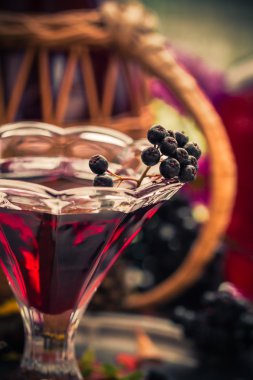 Hediyeler sonbahar mutfak tatlı aromatik içecek tentür chokeberry