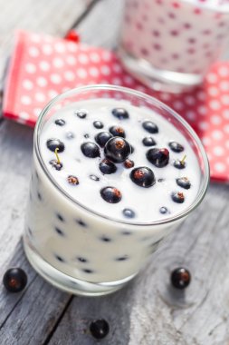 Kokteyl kırmızı meyve Siyah frenk üzümü tablo Bahçe