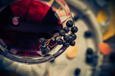 cam tentür chokeberry sonbahar vintage şekillendirme