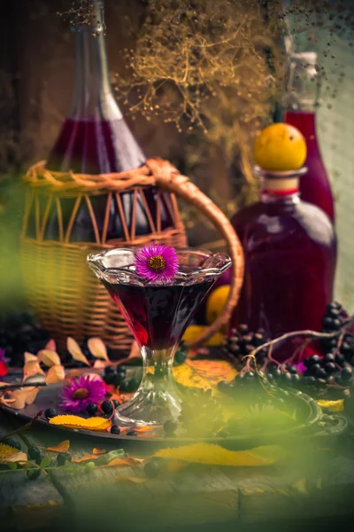 Hediyeler sonbahar mutfak tatlı aromatik içecek tentür chokeberry