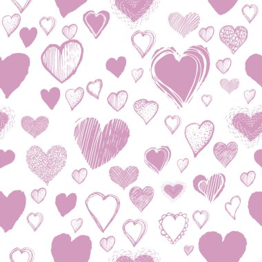 Kalbin kusursuz arka planı. Vektör illüstrasyonu