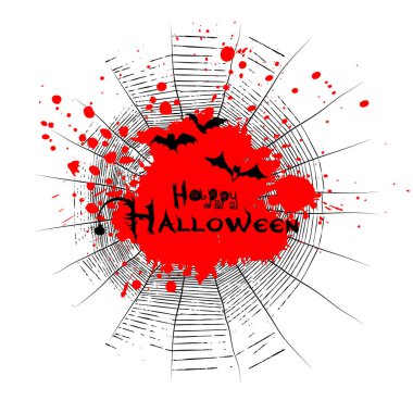 Mutlu Cadılar Bayramı mesajları. Vektör illüstrasyonu