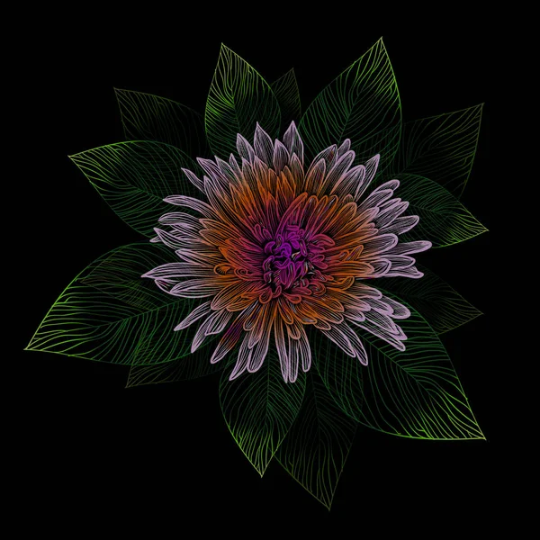 Dekorativní Květinové Pozadí Květy Pivoňky — Stockový vektor