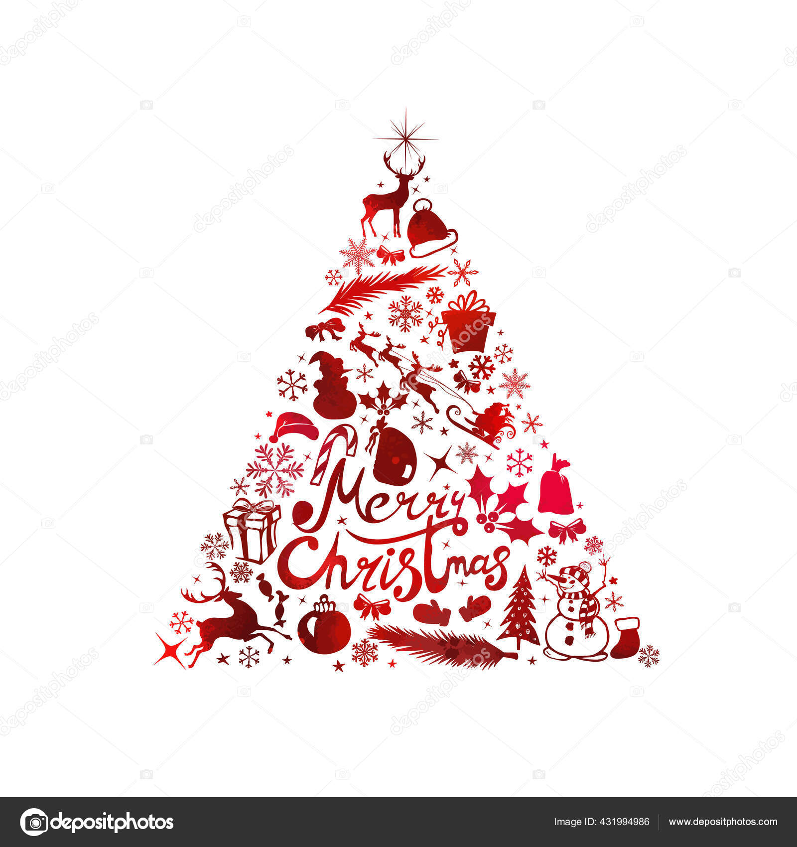 크리스마스 크리스마스 트리는 그래픽 요소로 만들어 졌습니다 미디어 일러스트 스톡 벡터 - ©maryia777 431994986, image size:1600x1700