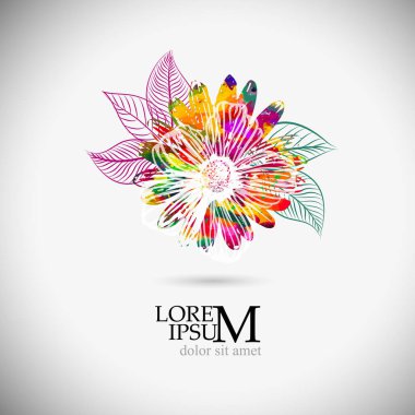 Beyaz arkaplanda gökkuşağı nesneleri koleksiyonu olan illüstrasyon