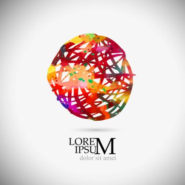 Bir çizgi topu. Vektör