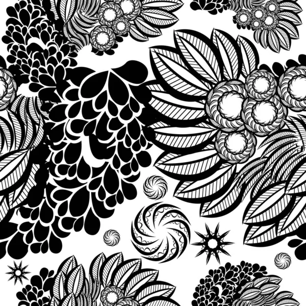 Motif Fond Monochrome Sans Couture Est Dérangeant Illustration Vectorielle — Image vectorielle