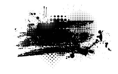 Grunge afişi siyah arkaplan