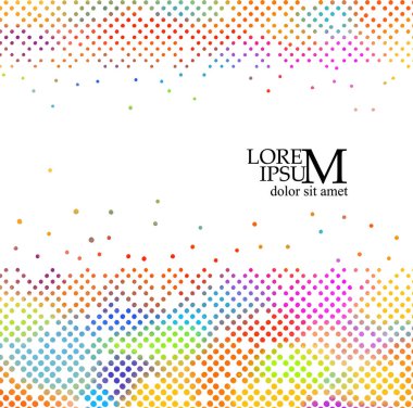 Açık renkli noktalı açık arkaplan. Vektör illüstrasyonu