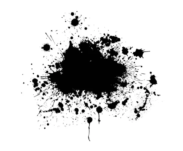 Βαφή κηλίδες μαύρο blotch φόντο. Στοιχείο σχεδίασης Grunge. Μπρας Στράικς. Εικονογράφηση διανύσματος — Διανυσματικό Αρχείο