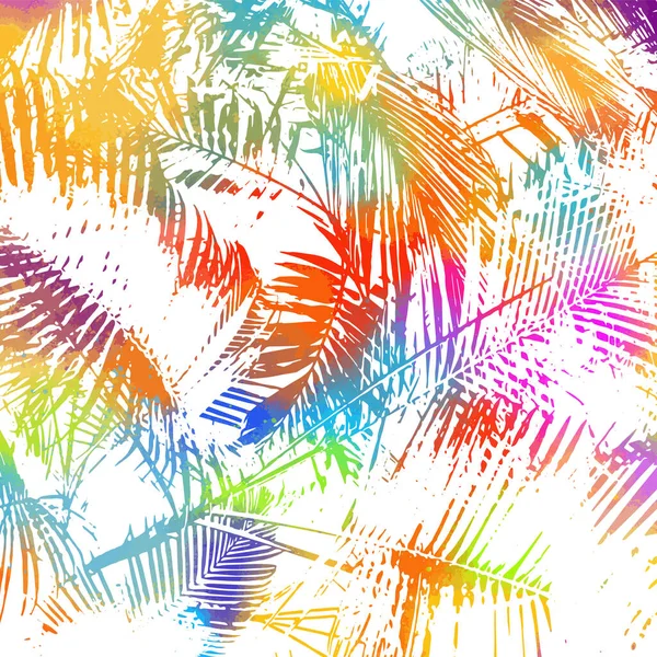 Palmera Vector Colorido Abstracto — Archivo Imágenes Vectoriales