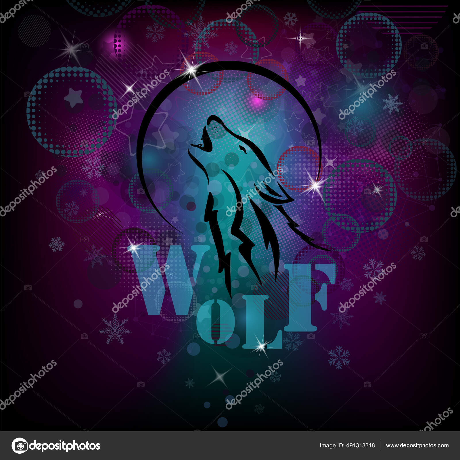 Imagen De Un Lobo Aullando a La Luna Ilustración del Vector - Ilustración  de lobo, tatuaje: 168041447, image size:1600x1600