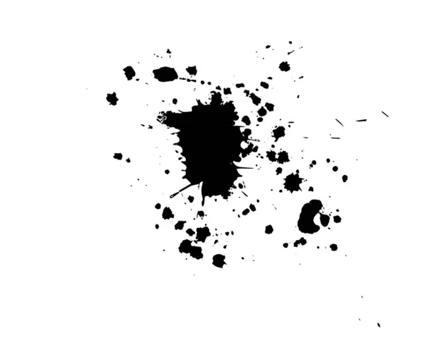 Βαφή κηλίδες μαύρο blotch φόντο. Στοιχείο σχεδίασης Grunge. Μπρας Στράικς. Εικονογράφηση διανύσματος — Διανυσματικό Αρχείο