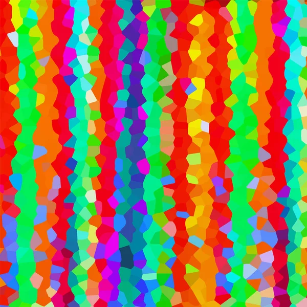 Fond rayé multicolore de mosaïque. Illustration vectorielle — Image vectorielle