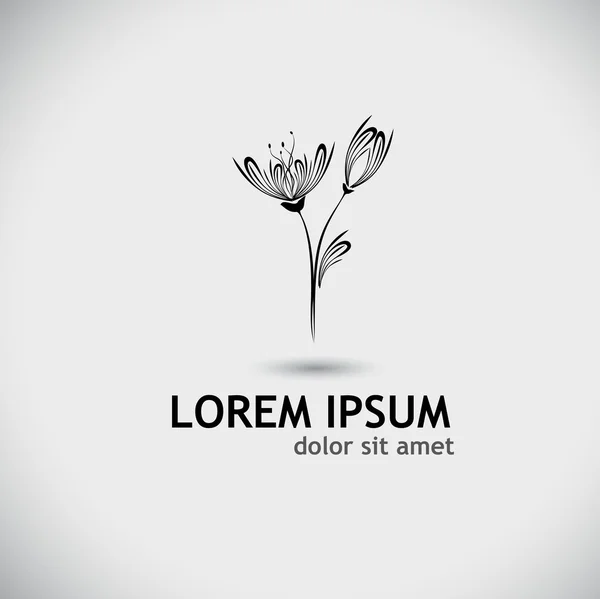 Stilize çiçek Lale logosu