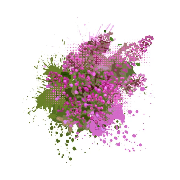 Lila skvrny barvy — Stockový vektor