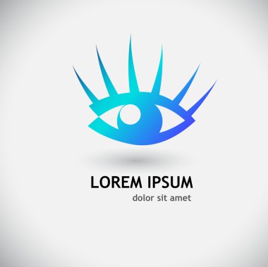 Mavi logo simge göz