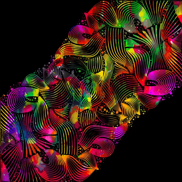 Arco iris acuarela abstracto — Archivo Imágenes Vectoriales