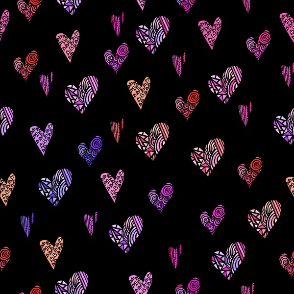 Corazones gráficos de fondo — Vector de stock