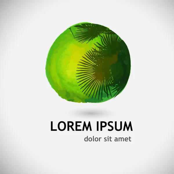 Logo palmiye yaprakları