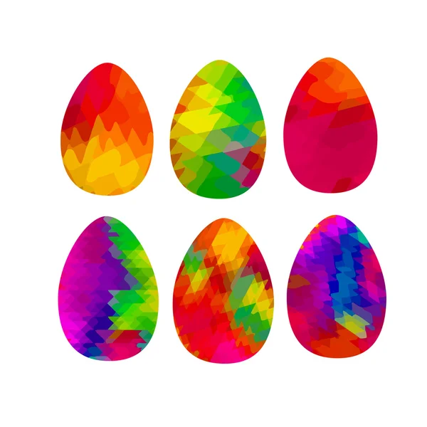 Set oeufs de Pâques aquarelle — Image vectorielle