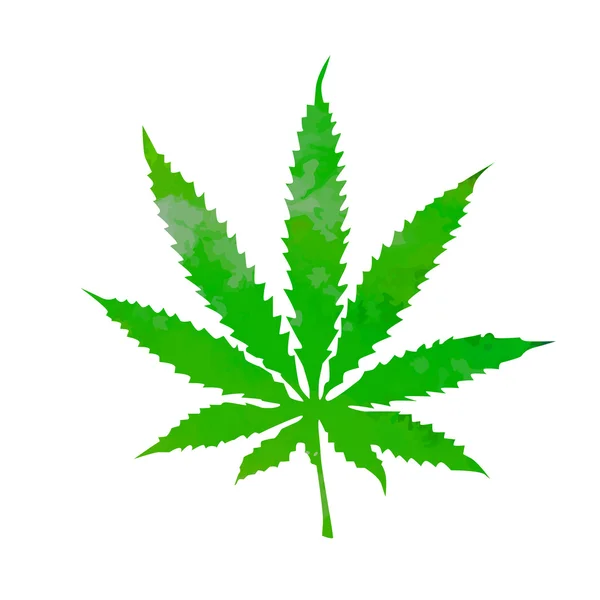 Marihuana verde brillante — Vector de stock