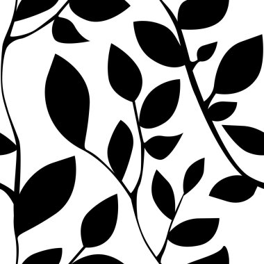 Yeşillik siluetleri desen