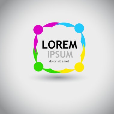 Renkli logo arka plan