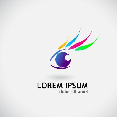 Göz kirpikleri Logo ile