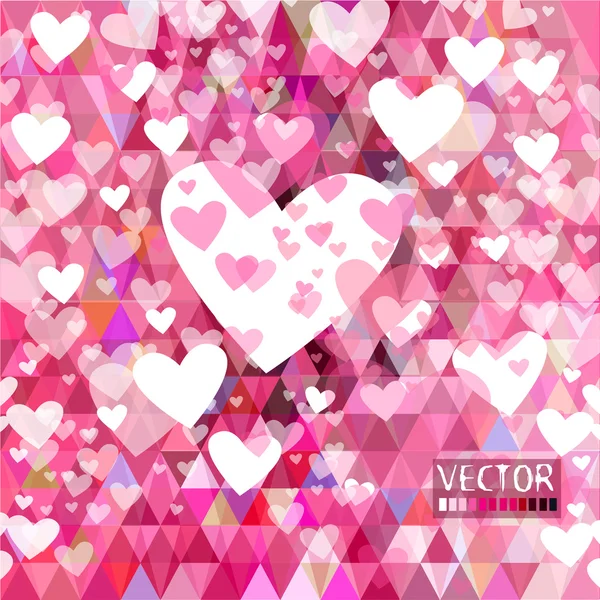 Fondo de tarjeta de San Valentín — Vector de stock