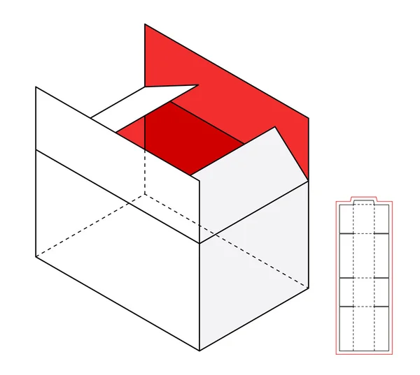 Simple vector box template — Stock Vector