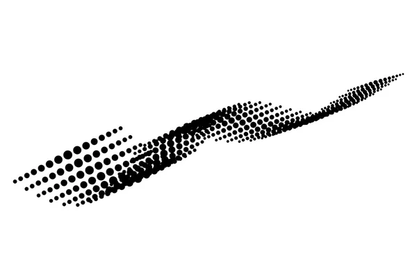 Abstracte Golf halftone achtergrond. Decimale cijfer op wit — Stockvector