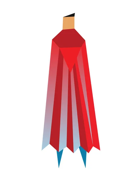 Superheld laag poly. Vector veelhoekige illustratie van super held, origami stijl icoon, moderne cartoon man karakter — Stockvector