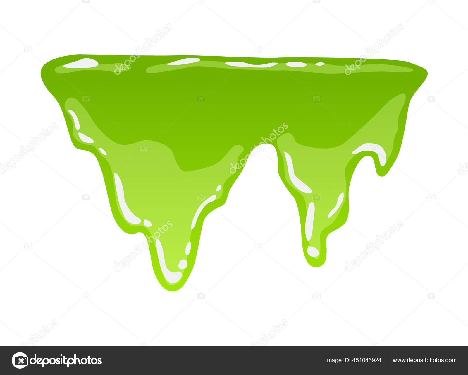 Green slime. Goo blob splashes, toxic dripping mucus. Slimy splodge and
