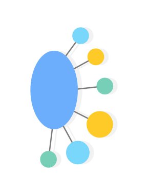 Bilgi elemanı. Analiz veri grafiği veya bilgi şablonu. İş akışı sunum elemanı. Vektör çizelgesi sembolünün tasarımı
