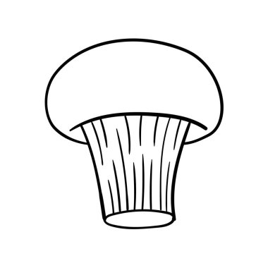 Aşçı şefi şapkası ya da taslak çizim çizimi tarzında şapka. Restoran veya kafe için boyama vektör eli çizilmiş mutfak personeli başlığı