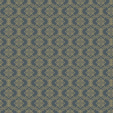 Kusursuz arka planın soyut geometrik tasarımı. Vektör izi kalıbı. Grafik tasarımı tekrarlanıyor. Modern stil dokusu. Pastel kumaş örtüsü