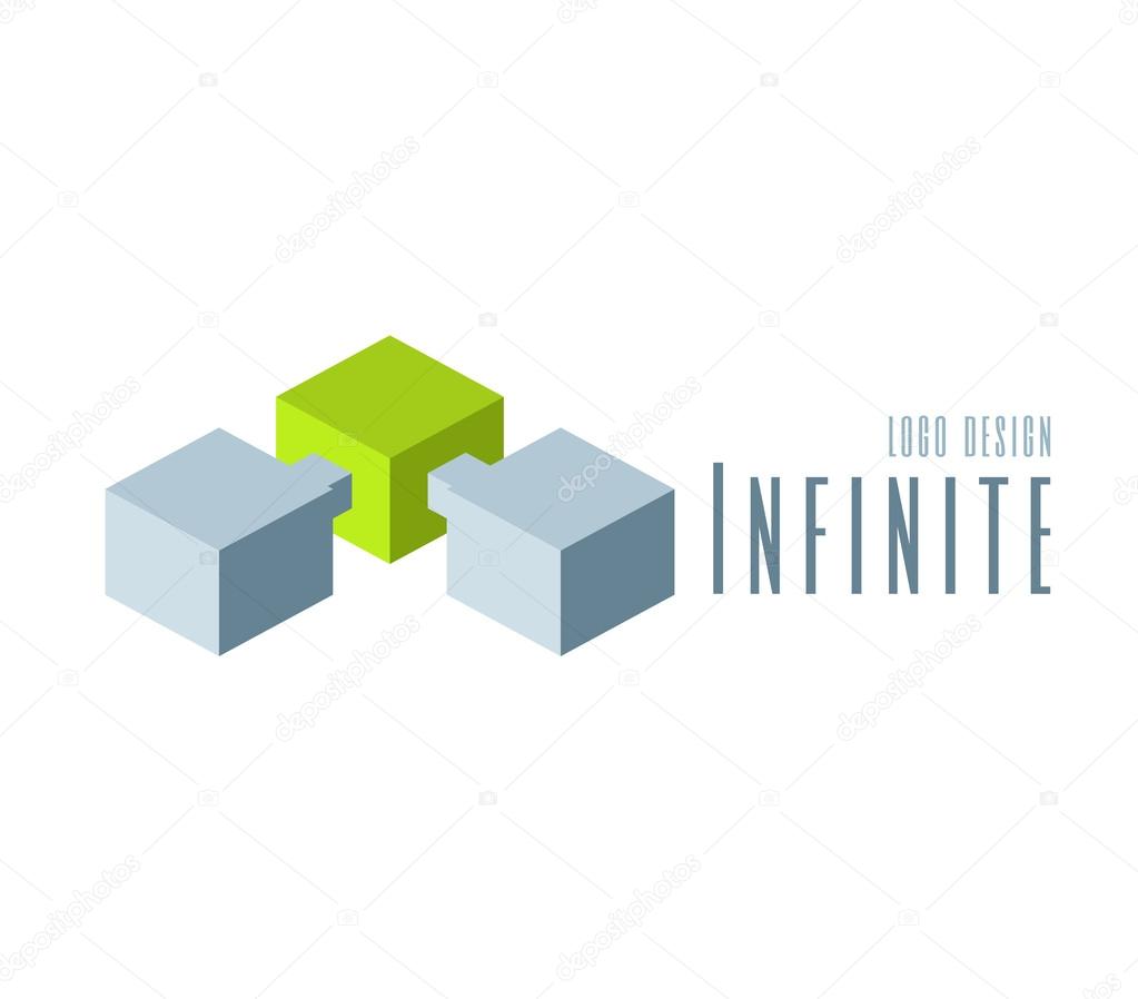 Techno Logo design template. Abstract Infinite shape logo templates. Team Concept