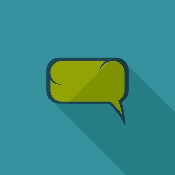 Flat Comic Speech Bubbl (en inglés). Logo retro — Vector de stock