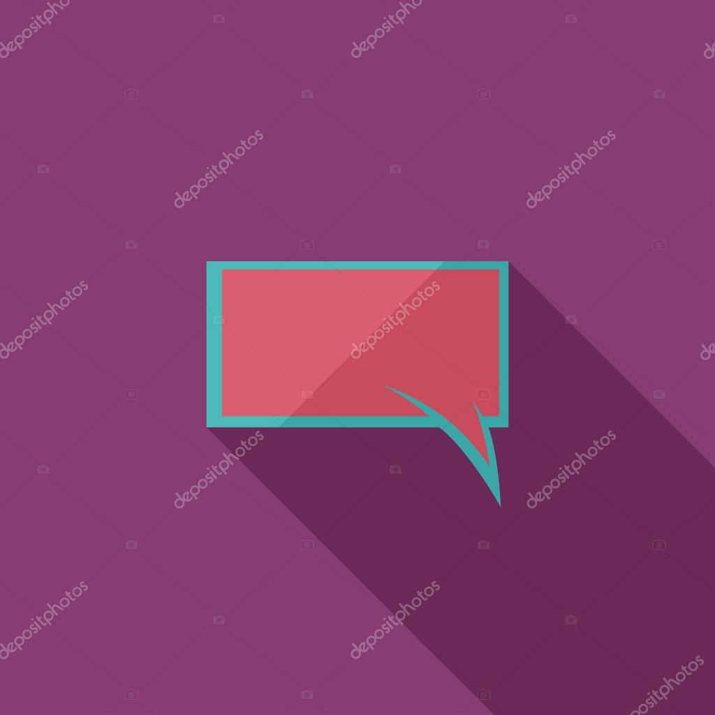 Flat Comic Speech Bubbl. Retro Logo