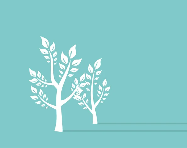 Ttree growth eco concept Fondo. Ilustración vectorial de concepto retro — Vector de stock