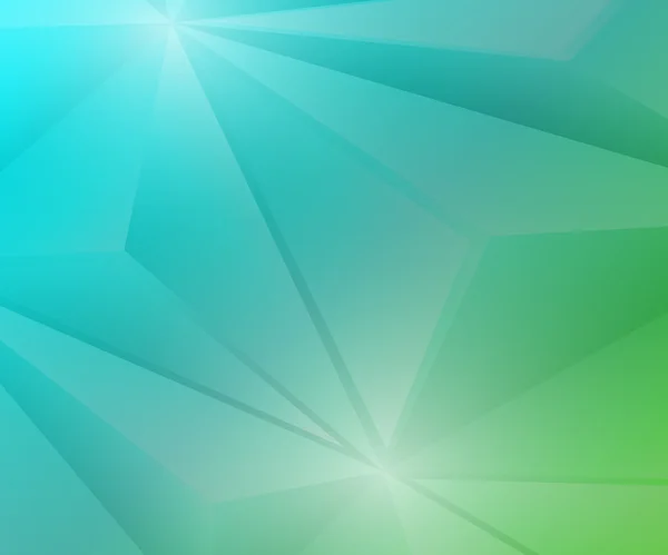 Poligon geometrické Green a Blue Gradient pozadí — Stockový vektor