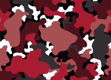 Camouflage texture seamless pattern. Abstract modern camo background for fabric and fashion textile print. Woodland style. Textures of classic clothing in masking style.