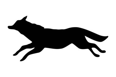 Vahşi yaşam temaları, doğa projeleri ya da sanatsal ifadeler için mükemmel bir tilki silueti..