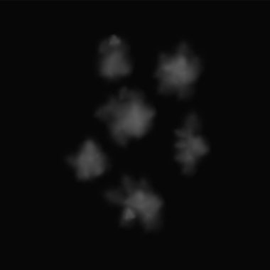 Texture of gunshot smoke cloud imposed on a black background, creating an atmosphere.