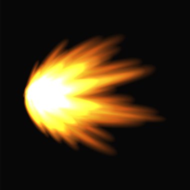 Silah yarası mı yoksa silah animasyonu mu? Silahla ateş edildiği sırada patlama etkisi vardı. Kurşunun çizgi film flaş efekti. Tüfek ateşi, namlu alevi ve patlama..