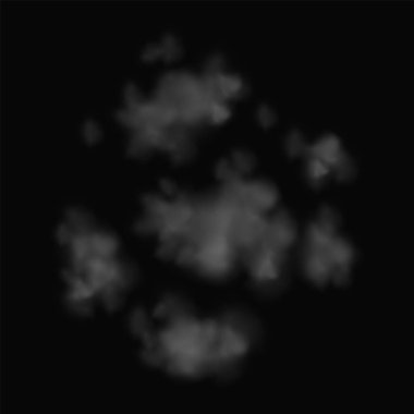 Texture of gunshot smoke cloud imposed on a black background, creating an atmosphere.
